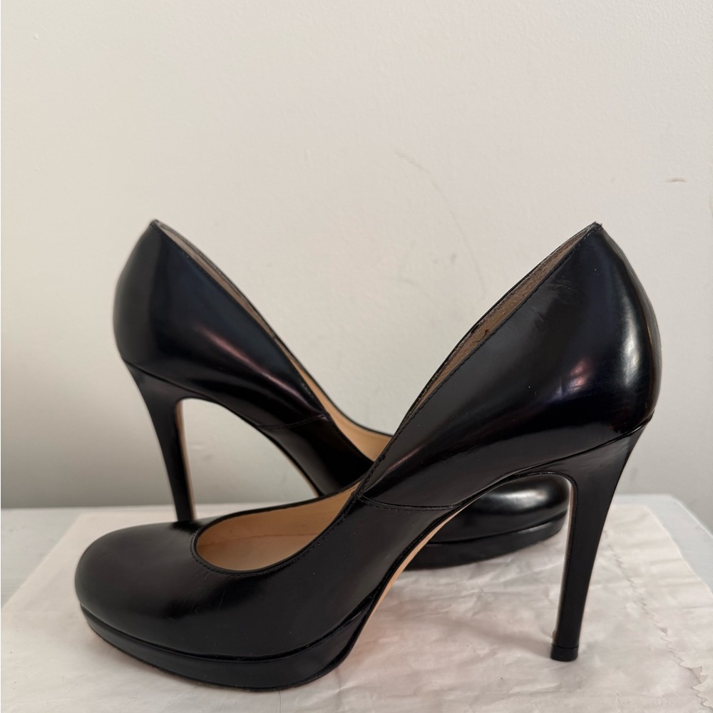 LK Bennett Black Platform High Heel Pump - Women's 7.5 - Picture 5 of 12
